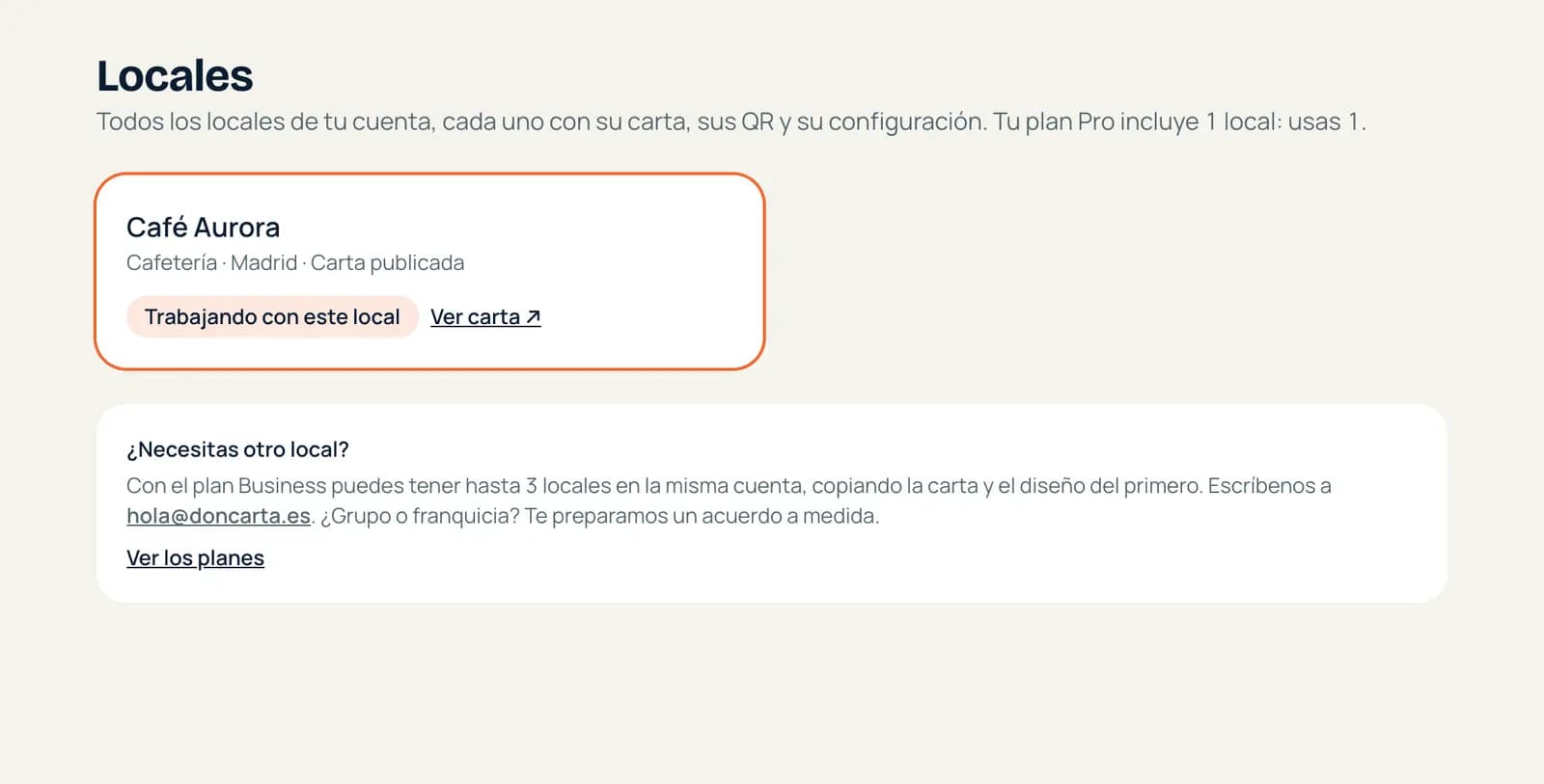 Locales: tus locales y cómo añadir otro